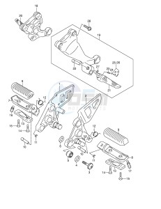 GSX1300R (E2) Hayabusa drawing FOOTREST