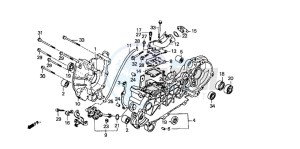 SA50S drawing CRANKCASE/OIL PUMP