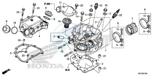 TRX420FM1G TRX420 Europe Direct - (ED) drawing CYLINDER HEAD