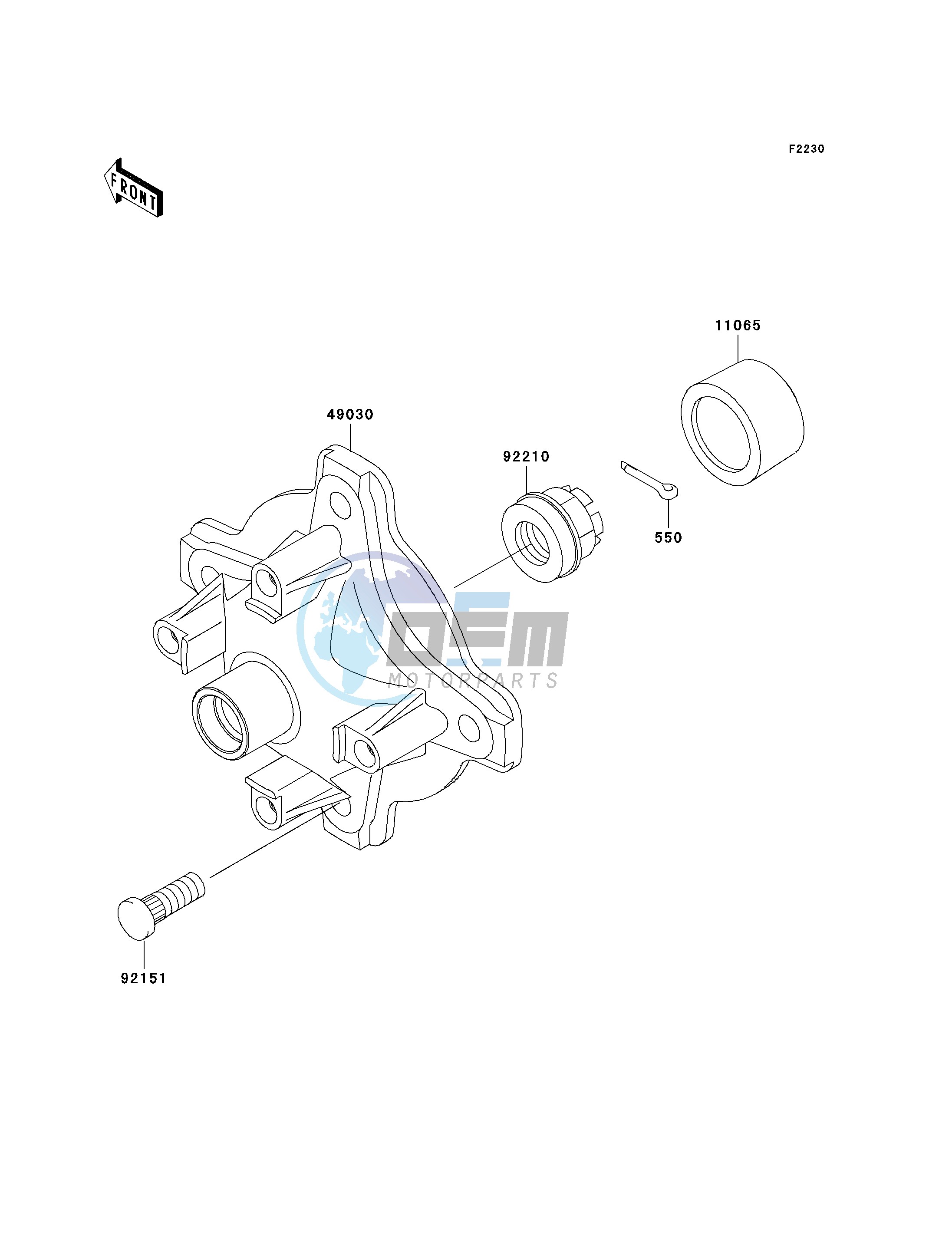 FRONT HUB