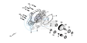 E-VIRID drawing CRANKCASE R / DRIVE SHAFT