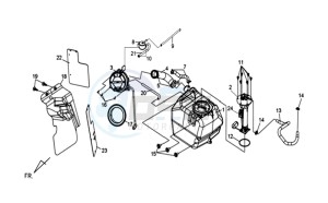 GTS 125 EFI drawing FUEL TANK - FUEL CUT