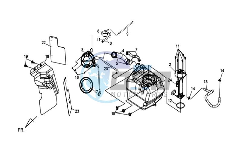 FUEL TANK - FUEL CUT