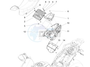 ETV Caponord 1200 drawing Saddle compartment