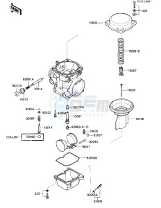 ZL 900 A [ELIMINATOR] (A1-A2) [ELIMINATOR] drawing CARBURETOR PARTS