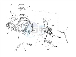 SHIVER 900 E4 ABS NAVI (EMEA) drawing Fuel tank