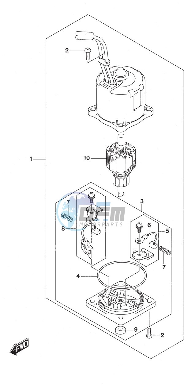 PTT Motor w/Transom (X or XX)