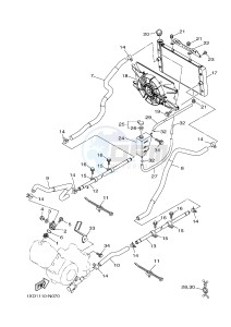 YXM700ES YXM700PSF VIKING EPS SPECIAL EDITION (1XPV) drawing RADIATOR & HOSE