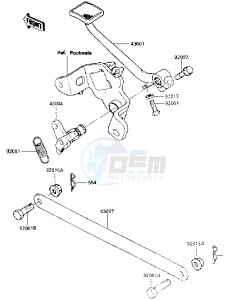 EN 450 A [454 LTD] (A1-A5) [454 LTD] drawing BRAKE PEDAL_TORQUE LINK