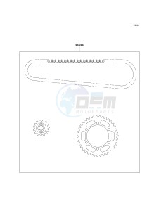 EX 500 D [NINJA 500R] (D6F-D9F) D6F drawing CHAIN KIT