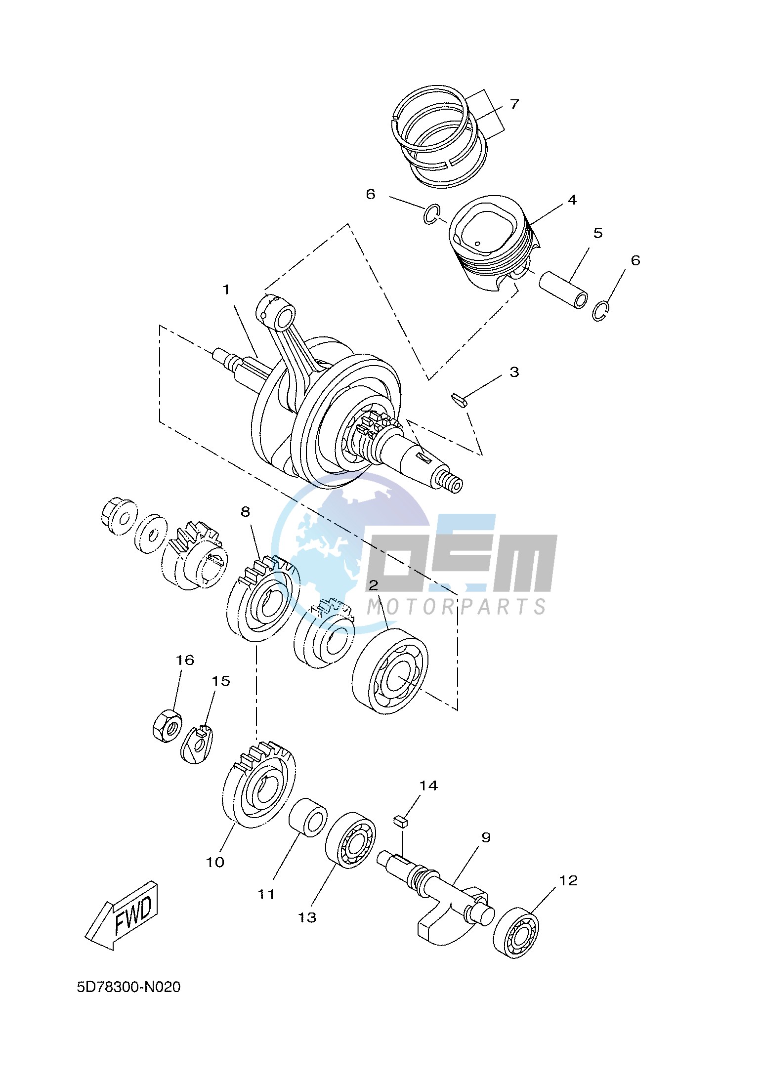 CRANKSHAFT & PISTON