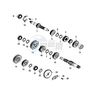 XPS 125CT EU drawing DRIVE SHAFTS