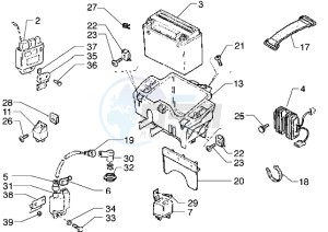 Hexagon 125 GT drawing Battery