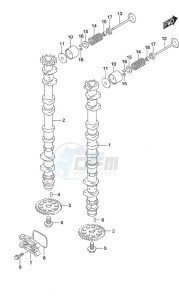 DF 150AS drawing Camshaft