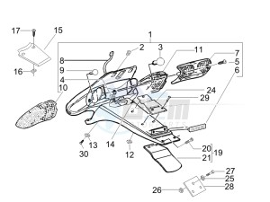 Stalker 50 Special Edition drawing Rear cover - Splash guard