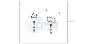 CBF1000S9 UK - (E / ABS MKH) drawing PILLION ARM REST SET