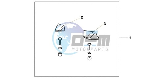 PILLION ARM REST SET