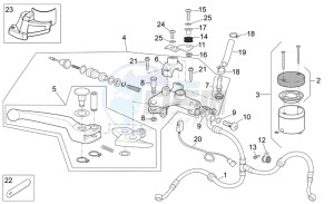 Tuono 1000 drawing Front master cilinder