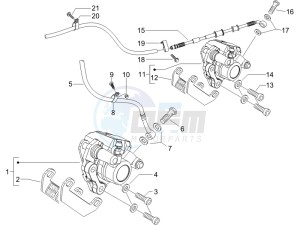 Runner 200 VXR 4t e3 drawing Brakes hose  - Calipers