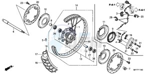 XL700VB drawing FRONT WHEEL