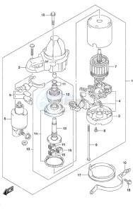 DF 175AP drawing Starting Motor