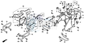 GL1500SE GOLDWING SE drawing ENGINE GUARD