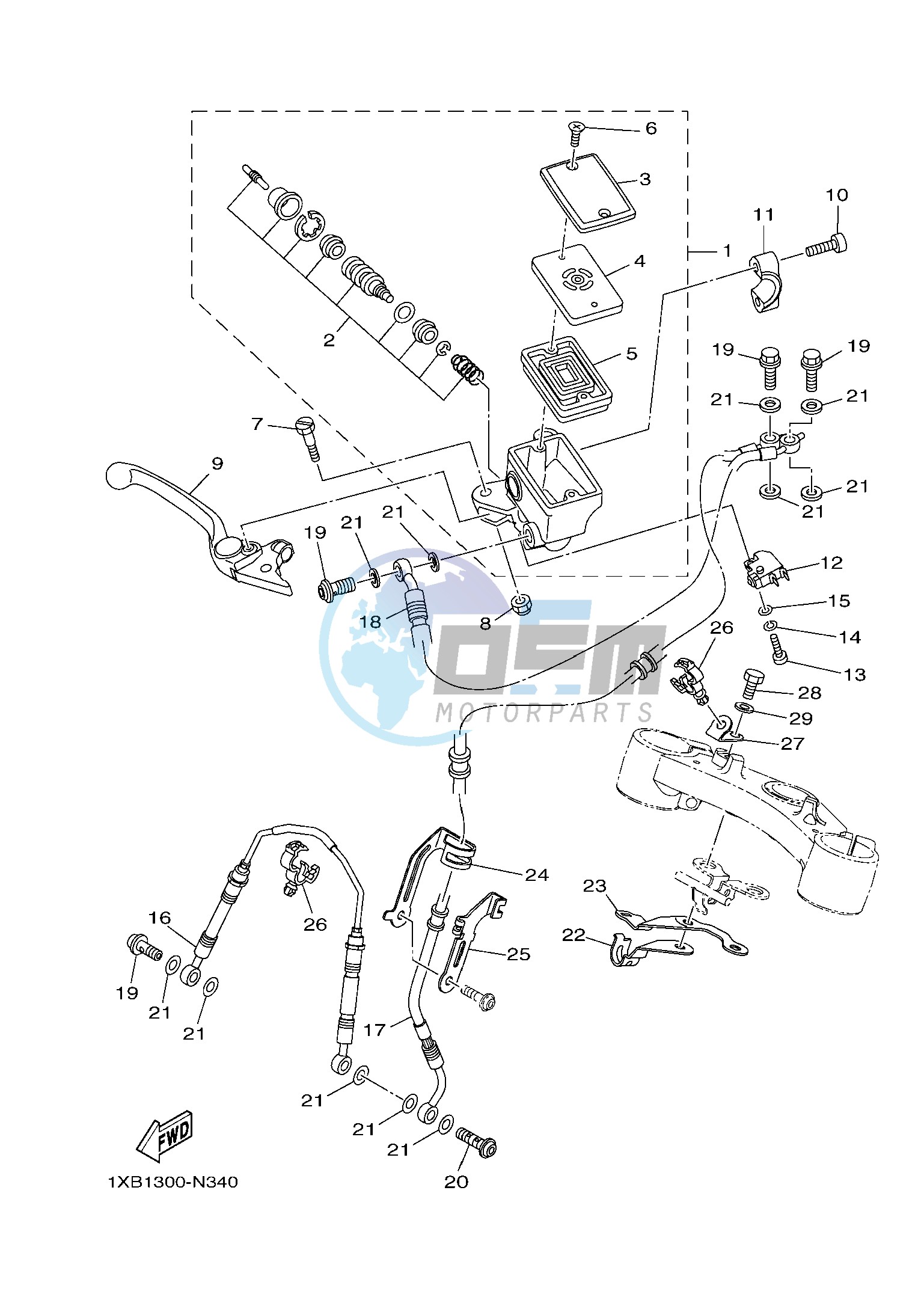 FRONT MASTER CYLINDER