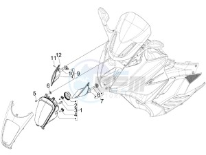 GP 800 Centenario drawing Head lamp - Turn signal lamps