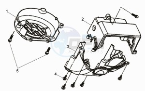 CELLO 50 45KMH drawing FLYWHEEL COVER