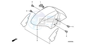 PES1509 Europe Direct - (ED) drawing FRONT FENDER