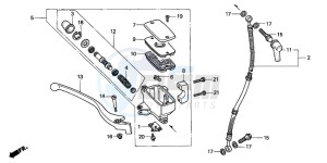 VT600CD2 drawing FR. BRAKE MASTER CYLINDER