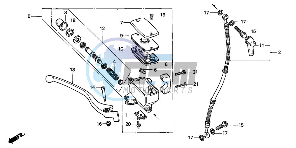 FR. BRAKE MASTER CYLINDER