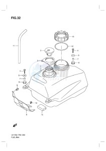 UH125 BURGMAN EU drawing FUEL TANK