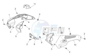 Griso S.E. 1200 8V drawing Front body - Duct