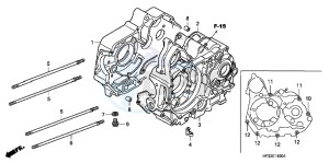 TRX90XE TRX90 Europe Direct - (ED) drawing CRANKCASE