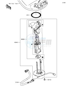 Z1000SX ZX1000LEF FR GB XX (EU ME A(FRICA) drawing Fuel Pump