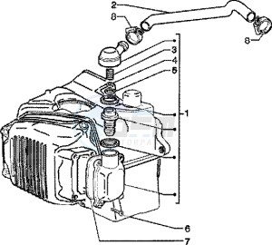 Skipper 125 4t drawing Oil drain valve