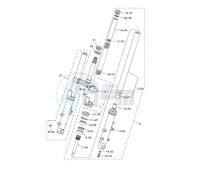 XP T-MAX 530 drawing FRONT FORK