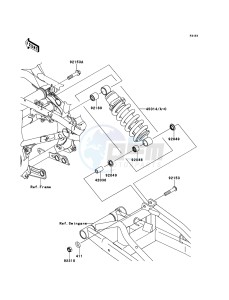 ER-6f EX650A7F GB XX (EU ME A(FRICA) drawing Suspension/Shock Absorber