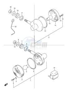 TU125 (E2) drawing TURNSIGNAL LAMP