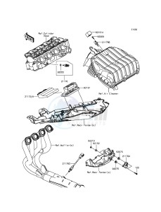 NINJA_ZX-6R ZX636EDF FR GB XX (EU ME A(FRICA) drawing Fuel Injection