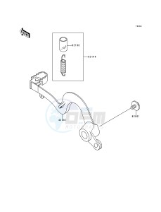 KX 250 K [KX250] (K1) [KX250] drawing BRAKE PEDAL