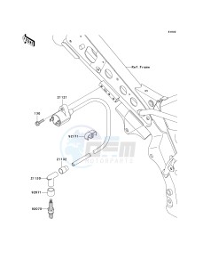 KLX 110 A (KLX110 MONSTER ENERGY) (A6F-A9FA) A9F drawing IGNITION SYSTEM