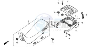 NX650 500 DOMINATOR drawing SEAT