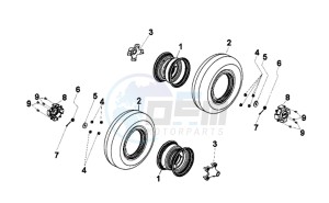 QUAD LANDER 250 drawing REAR WHEEL