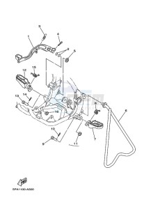 YZ85LW YZ85 (B0GG) drawing STAND & FOOTREST