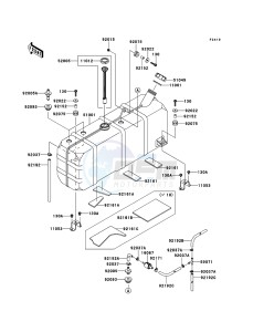 MULE 4010 TRANS 4x4 DIESEL KAF950G9F EU drawing Fuel Tank