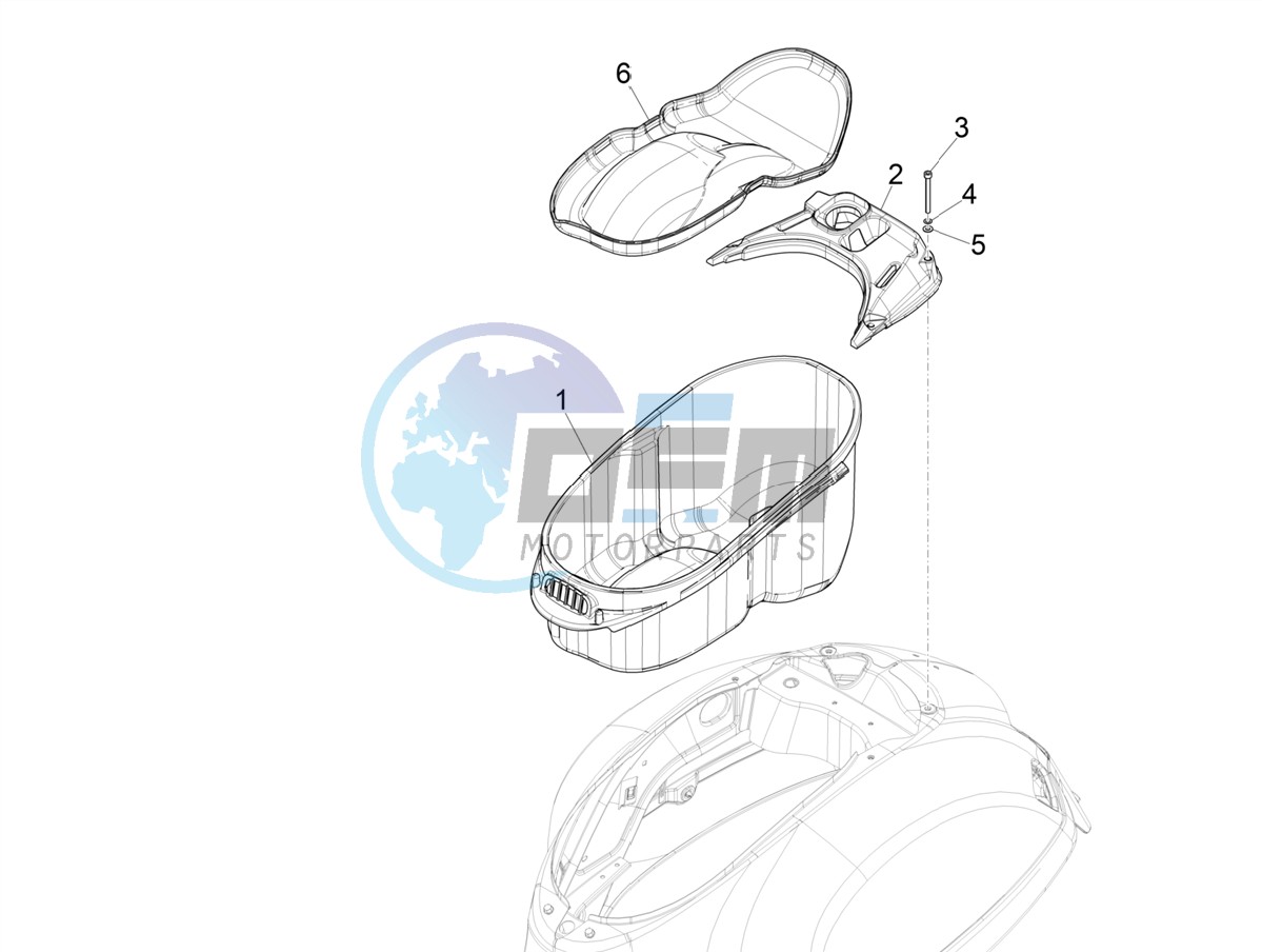 Helmet housing - Undersaddle