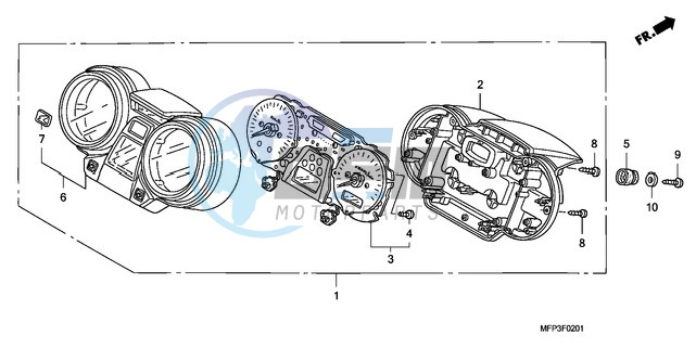 METER (CB1300S/CB1300SA)