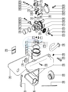 YOUNGST-R_25-45kmh_K8-L0 50 K8-L0 drawing Carburettor-intake silencer